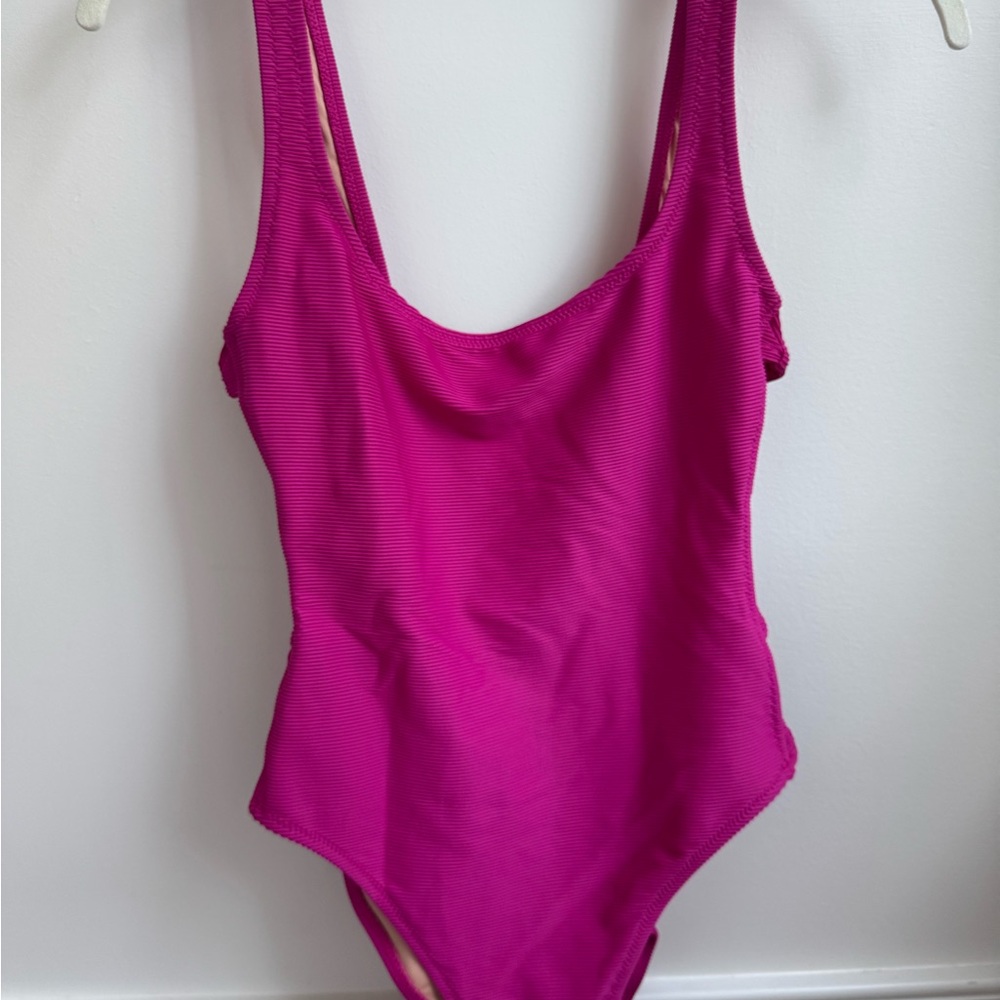 J. Crew Fuchsia one piece swimsuit